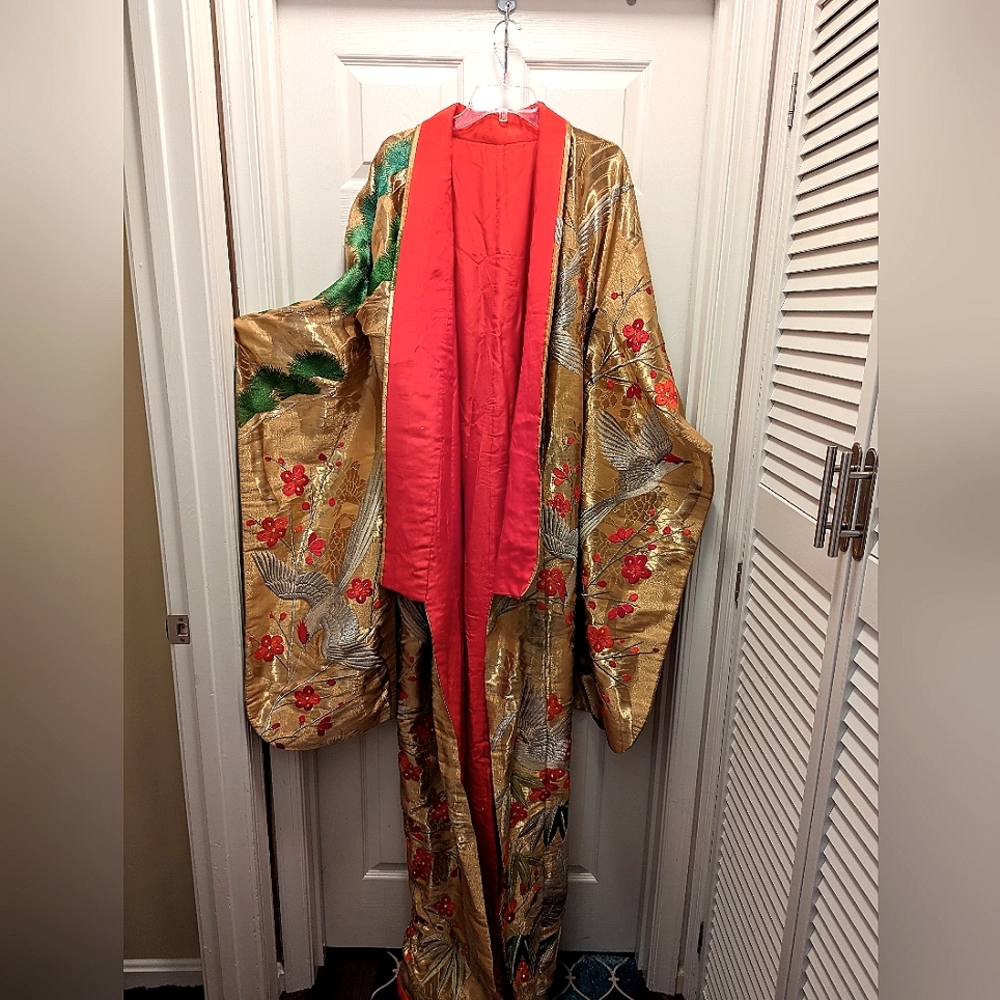 Authentic Antique Japanese Wedding Kimono
